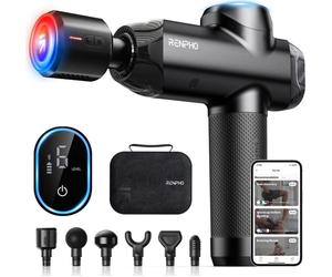RENPHO Power Heat & Cool Handheld Body Massage Gun - Black
