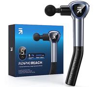 Massager Gun with Detachable Handle, RENPHO Reach Mini Massage Gun with Extension Handle, Muscle Massage Gun Deep Tissue with Touchable LED Screen for