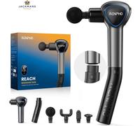 RENPHO Reach Mini Massage Gun with Extension Handle, Auto Speed Dark-grey