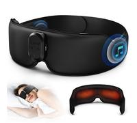 (Aug 20, 10 PM｜1-Hour Only for Happy Hour｜70% OFF) Renpho Eye Snooze Aroma Heated Sleep Mask with Aromatherapy, Cordless, 3 Heat Settings, Stress Relief, Relaxing, Sleep Aid, Black, Top Gift Picks