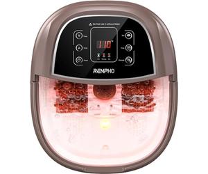 RENPHO RENPHO Foot Spa and Massager with Heater, Foot Bath, Brown