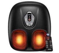 RENPHO Shiatsu Heated Foot Massager, Electric Feet Massager with Kneading | Cordless Remote Control, 3 Heat Levels, 3 Compression Levels, Gift for Men & Women