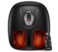 RENPHO Shiatsu Heated Foot Massager, Electric Feet Massager with Kneading | NTC Temperature Control Tech for Tired Feet, Cordless Remote Control,3 Heat Levels, 3 Compression Levels,Gift for Men & Women