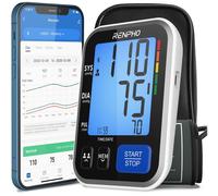 RENPHO Smart Blood Pressure Monitor - Black, Black