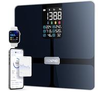 RENPHO Smart Scales for Body Weight and Fat, Large Display, 13 Body Metrics | Digital Weight Scale with App Fitness Tracking, Weight Loss, High Precision, 28st, Multi-User, Tempered Glass, Elis 2X