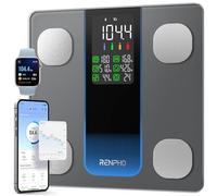 RENPHO Smart Scales for Body Weight, High-capacity 35st, Large LED Display | Weighing Scales Body Weight for 13 Body Composition Metrics, High Accuracy, Tempered Glass, 11.8" Platform, Elis 2XL