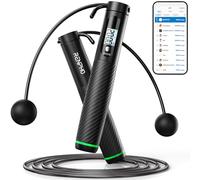 RENPHO Smart Skipping Rope with Counter, Adjustable Jump Ropes for Fitness, Skip Rope with APP Data Analysis, Workout Equipment for Women Men Adult Kids, Burn Calories, Boxing Jumping Rope, Gym, MMA
