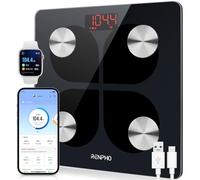 RENPHO Digital Bathroom Scales for Body Weight, Weighing Scales Bluetooth Scale with Baby Mode, Body Composition Monitor for Body Weight, Body Fat, BMI, Muscle Mass, LED Display, Elis 1