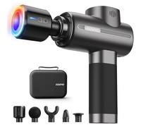 Massage Gun Heat and Cold, RENPHO Massage Gun with Heat Cool Massage Head, Muscle Massage Gun Massager with Portable Case, for Home Office Workout Full Body Muscle Massage Relax, Black, New