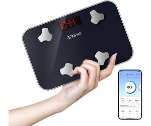 RENPHO Travel Scale for Body Weight, Mini Bathroom Scale for Body Fat, Portable