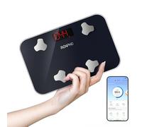 RENPHO Travel Scale for Body Weight, Mini Bathroom Scale for Body Fat, Portable Digital Weight Scale for Traveling, 13 Body Composition Analyzer Sync with Smart App, 400 lbs, 11.02" x 7.09", Elis Go