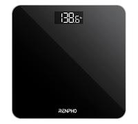 RENPHO Weighing Scales for Body Weight, Bathroom Scales with High Precision Sensors, Accurate Digital Weight Scale for People, LED Display, Step-On, Black, Core 1S (Stone/Kgs/Lbs)