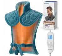 RENPHO Weighted Heating Pad for Neck, Shoulders & Back,Heated Warmer,Blue | 6 Heat Levels, 3 Auto-Off Timers, Christmas ,Soft Machine Washable Flannel, CE ,Overheat Protection,gifts for women