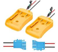 Renrra 2pcs Power Wheel Adapter for 20V Lithium Battery,Battery Adapter with Wire Harness Connector,DC Power Adapter Conversion