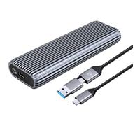 Renrra M.2 NVMe SSD Enclosure, 10Gbps Aluminum Tool-Free Case, Supports UASP, PCIe Type C, M Key Solid State Drive, Up to 4TB Easy Install