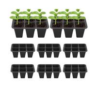 Renrra Seedling Starting Tray Plant Starting Kit Mini Greenhouse Germination Kit for Seed Growing,8Pcs