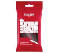 Renshaw Black Extra Stretch, Smooth & Thin Fondant Icing, 1 kg (Pack of 1) - Ready to Roll Icing for Cakes