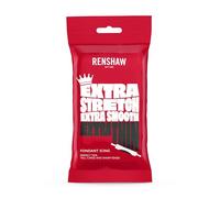 Renshaw Black Extra Stretch, Smooth & Thin Fondant Icing, 250 g (Pack of 1) - Ready to Roll Icing for Cakes