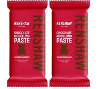 Renshaw Chocolate Modelling Paste, Perfect for Cake Modelling and Decorating, Brown, 250 g (Pack of 2)