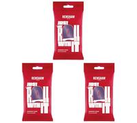 Renshaw Deep Purple Just Roll With It Fondant Icing, 250 g (Pack of 3) - Ready to Roll Icing for Cakes