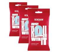 Renshaw Duck Egg Blue Ready to Roll Fondant Icing, 250 g (Pack of 3)