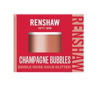 Renshaw Edible Glitter Pot, Champagne Bubbles (Rose Gold), 3 g (Pack of 1)