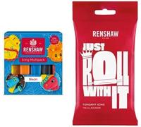 Renshaw Fondant Icing Rainbow Unicorn Colour Bundle