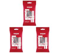 Renshaw Grey Just Roll With It Fondant Icing, 250 g (Pack of 3) - Ready to Roll Icing for Cakes