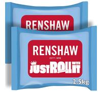 Renshaw Just Roll With It Fondant Icing - White, 2.5 kg (Pack of 2)
