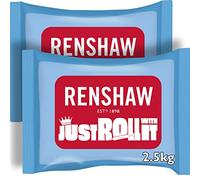 Renshaw Just Roll With It Fondant Icing - White, 2.5 kg (Pack of 2)