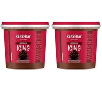 Renshaw Luxury Chocolate Vegan Buttercream Icing, 400 g (Pack of 2)