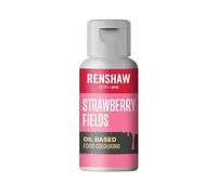Renshaw Oil Based Food Colouring, Strawberry Fields (Pink), Perfect for Cakes and Decorations, 20 g (Pack of 1)