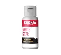 Renshaw Oil Based Food Colouring, White Star, Perfect for Cakes and Decorations, 20 g (Pack of 1)