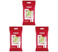 Renshaw Pastel Green Just Roll With It Fondant Icing, 250 g (Pack of 3) - Ready to Roll Icing for Cakes