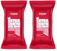 Renshaw Pink Extra Stretch, Smooth & Thin Fondant Icing, 1 kg (Pack of 2) - Ready to Roll Icing for Cakes