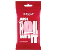 Renshaw Pink Just Roll With It Fondant Icing, 1 kg (Pack of 1) - Ready to Roll Icing for Cakes