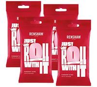 Renshaw Pink Ready to Roll Icing 1kg (Multipack 4X 250g)