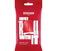 Renshaw Just Roll With It Fondant Icing - Poppy Red, 250 g (Pack of 1)