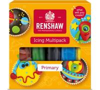 Renshaw Primary Colours Fondant Icing Multipack, 5 x 100 g (Pack of 1)