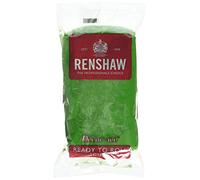 RENSHAW Ready to Roll Fondant Icing, Coloured Ready to Roll Icing, Sugar Paste for celebration, sculpted cakes, cupcakes & decorations. Renshaw Coloured Fondant Icing - LINCOLN GREEN 500g