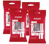 RENSHAW Ready to Roll Fondant Icing, Coloured Ready to Roll Icing, Sugar Paste for celebration, sculpted cakes, cupcakes & decorations. Renshaw Coloured Fondant Icing - GREY 250g