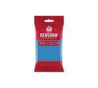 RENSHAW Ready to Roll Fondant Icing, Coloured Ready to Roll Icing, Sugar Paste for celebration, sculpted cakes, cupcakes & decorations. Renshaw Coloured Fondant Icing - NAVY BLUE 250g