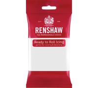 Renshaw White Just Roll With It Fondant Icing, 250 g (Pack of 1) - Ready to Roll Icing for Cakes