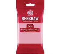 Renshaw Rolled Fondant Extra, 250 g, Pink, Lot of 6