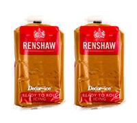 Renshaw Teddy Bear Brown Ready to roll icing 500g (2 x 250g Packets)