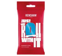 Renshaw Turquoise Just Roll With It Fondant Icing, 250 g (Pack of 1) - Ready to Roll Icing for Cakes