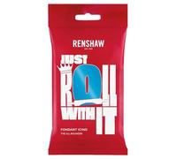 Renshaw Turquoise Just Roll With It Fondant Icing, 250 g (Pack of 1) - Ready to Roll Icing for Cakes