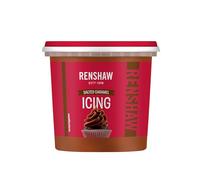 Renshaw Vegan Buttercream Style Soft Icing - Salted Caramel, 400 g (Pack of 1)