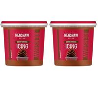 Renshaw Vegan Buttercream Style Soft Icing - Salted Caramel, 400 g (Pack of 2)