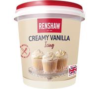 Renshaw Vegan Buttercream Style Soft Icing - Vanilla 400 g (Pack of 1)